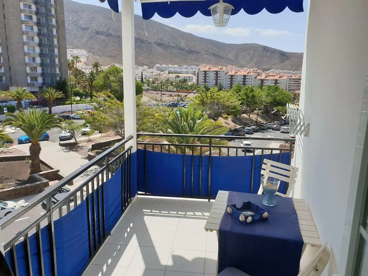 Casa Azul Only 200 Meters To The Beach, Free Wifi, Balcony Apartment Arona