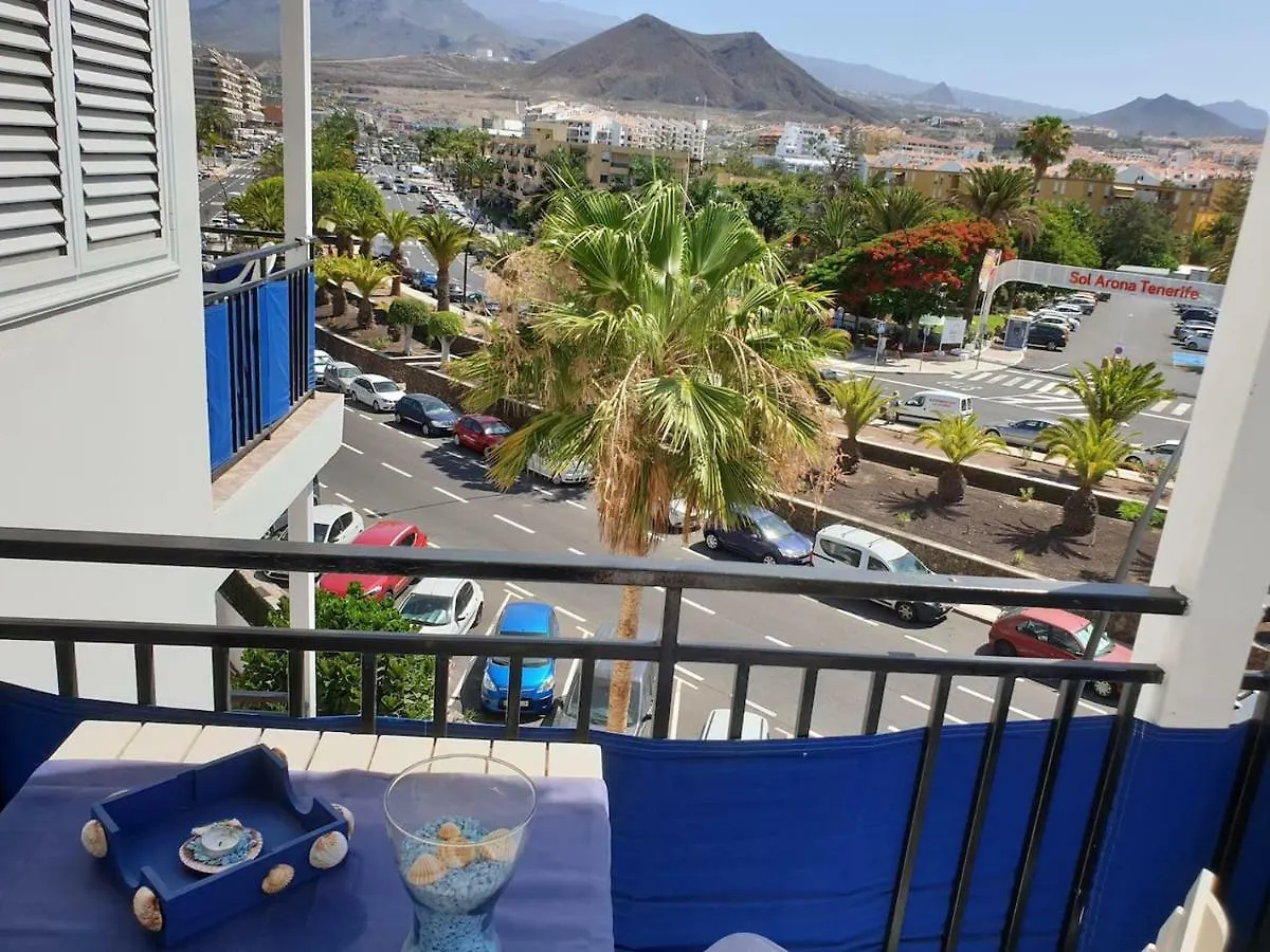 Casa Azul Only 200 Meters To The Beach, Free Wifi, Balcony Apartment Arona